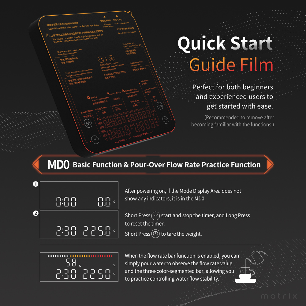 Matrix M2Pro AI smart coffee scale