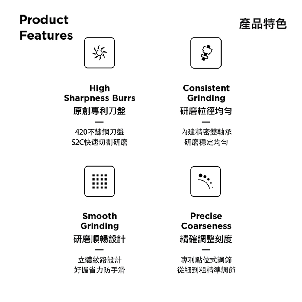 TIMEMORE泰摩栗子C3S手搖磨豆機